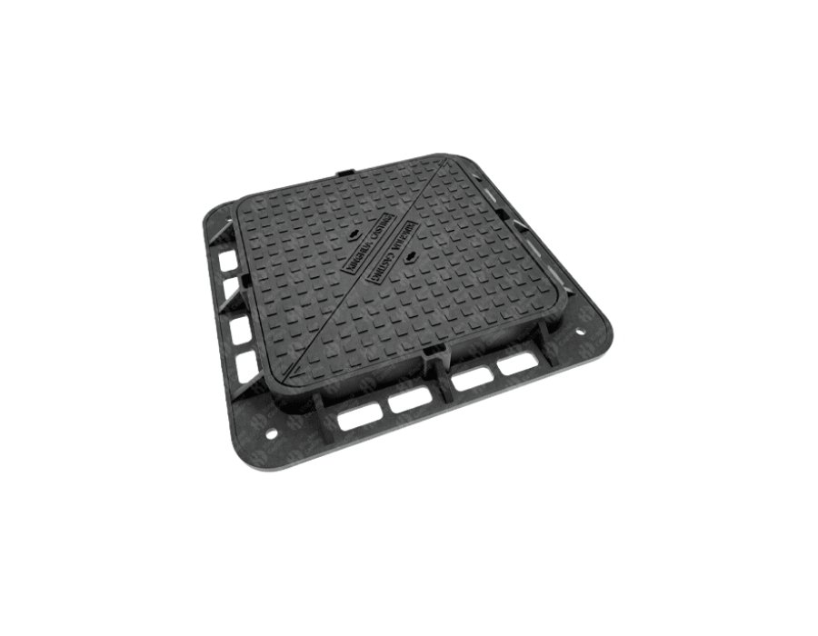 Cast Iron Double Triangular Cover & Frame