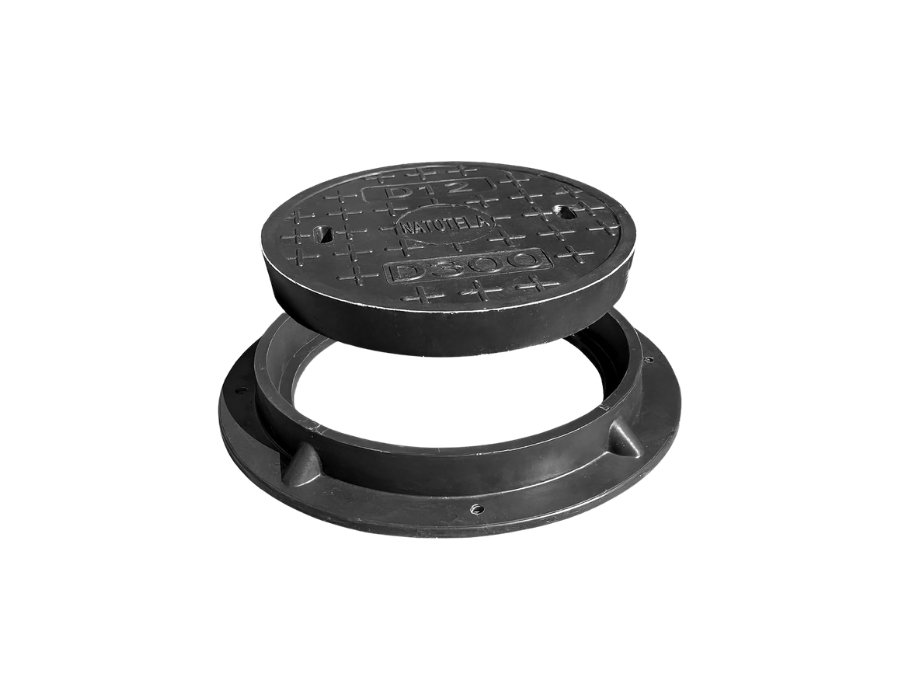 Cast Iron Recessed Round Cover & Frame