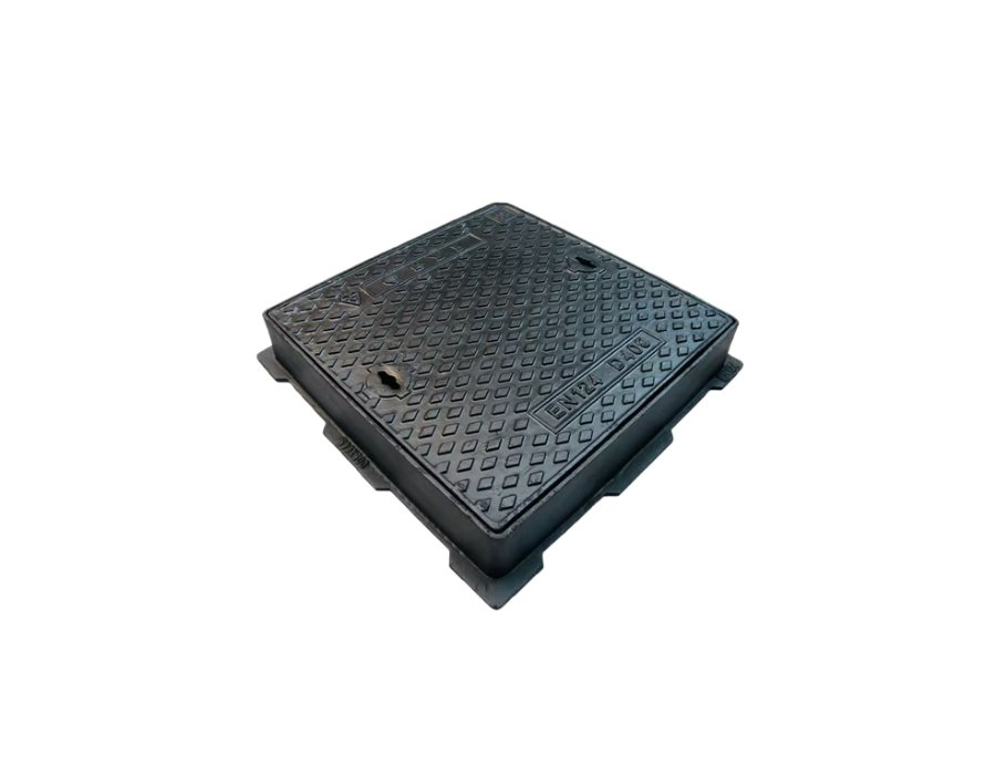 Cast Iron Recessed Square Cover & Frame