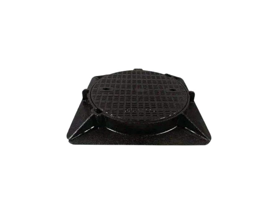 Ductile Iron Circular Cover With Square Frame