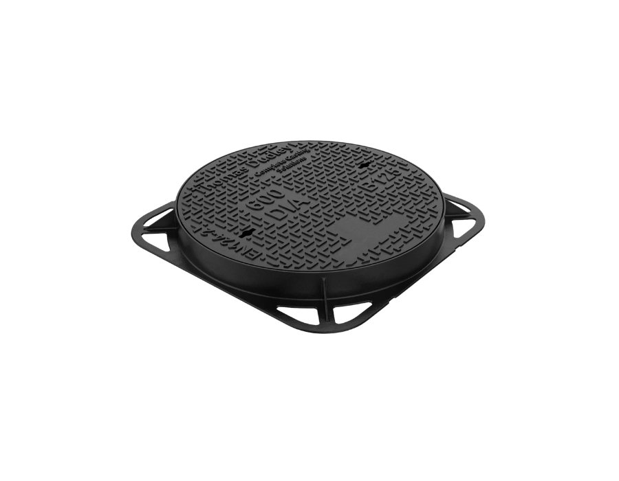 Ductile Iron Solid Top Circular Cover & Frame